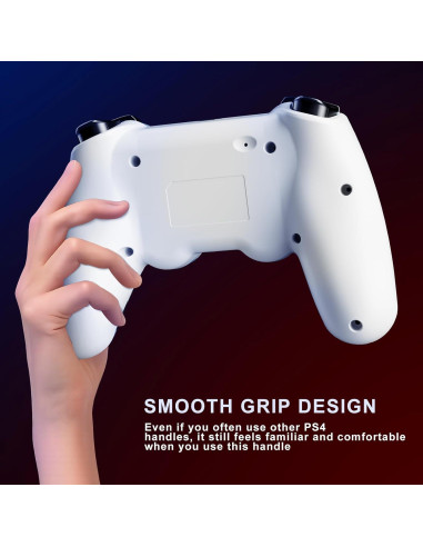 Controladores Inalámbricos KDYGPDCT para PS4/PS3 - 2 Pack Rojo y Azul