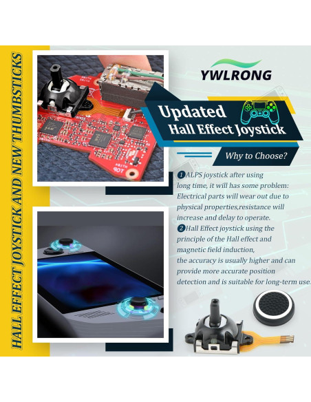 2 Joysticks de Efecto Hall para Asus ROG Ally RC71L y GPD Win3 2 Joysticks de Efecto Hall para Asus ROG Ally RC71L y GPD Win3