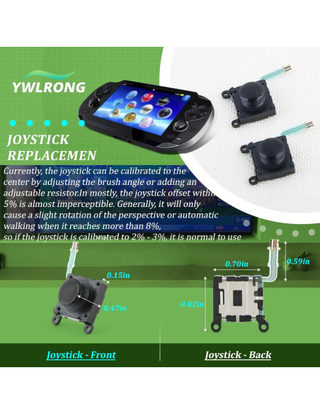 Reemplazo Joystick Analógico para PS Vita 2000/2001 - Shenzhenshiyueweilaidianzishangwuyouxiangongsi
