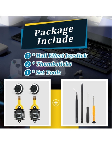 2 Joysticks de Efecto Hall para Asus ROG Ally RC71L y GPD Win3