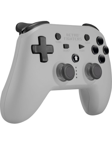 Controlador Inalámbrico Retro Fighters Defender PS1 PS2 PS3 Switch PC Gris