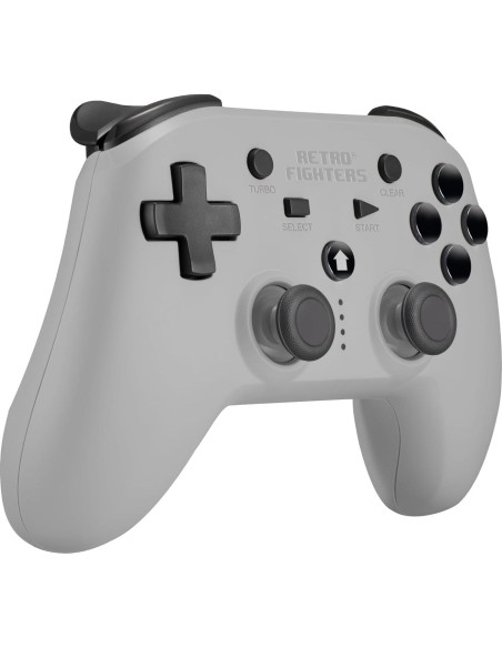 Controlador Inalámbrico Retro Fighters Defender PS1 PS2 PS3 Switch PC Gris