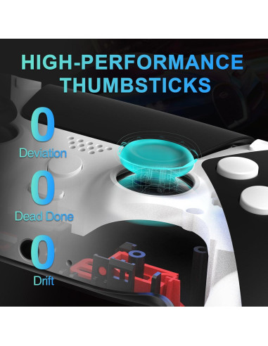 Controlador Inalámbrico Ymir para PS4/PC/Steam - 1200mAh