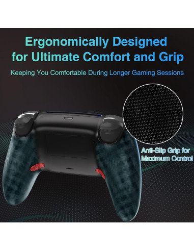 Controlador Inalámbrico Ymir para PS4/PC/Steam - 1200mAh