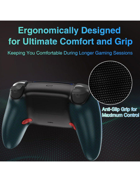 Controlador Inalámbrico Ymir para PS4/PC/Steam - 1200mAh