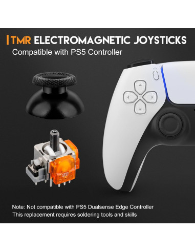 Joysticks Electromagnéticos TOMSIN para Controlador PS5 - Kit de 4
