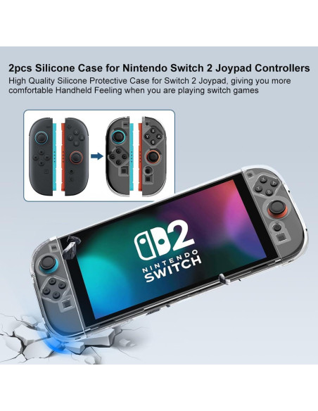 Kit de Accesorios Nintendo Switch 2 - 10 en 1 con Protectores