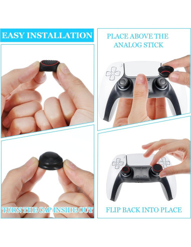 28 Tapas de Joystick Tucnoeu para PS4 y PS5 - Silicona Antideslizante
