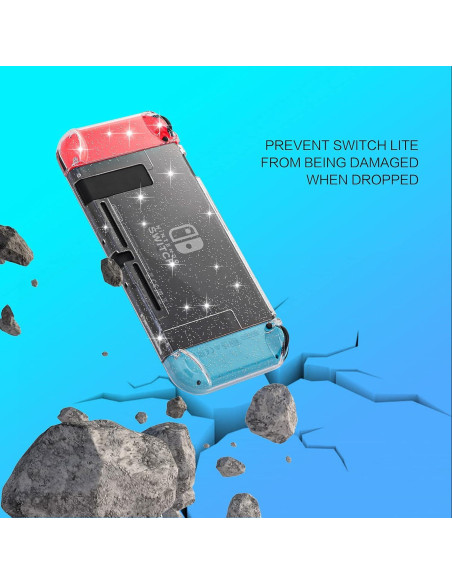 Funda Protectora Brillante para Nintendo Switch HEATFUN con Protector de Pantalla Funda Protectora Brillante para Nintendo Switch HEATFUN con Protector de Pantalla