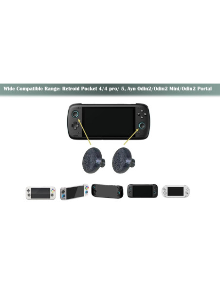 Paquete de 4 Caps de Joystick Kimalab para Consolas Portátiles