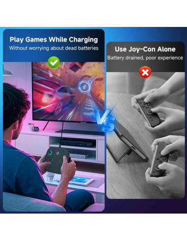 Agarre de Carga Ergonómico para Joy-Con Nintendo Switch 2