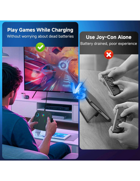 Agarre de Carga Ergonómico para Joy-Con Nintendo Switch 2