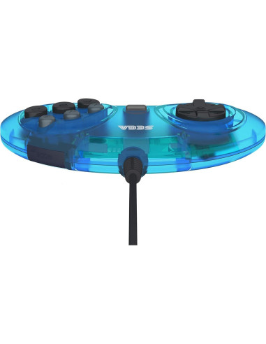 Controlador USB Retro-Bit Sega Genesis 6 Botones Azul Claro