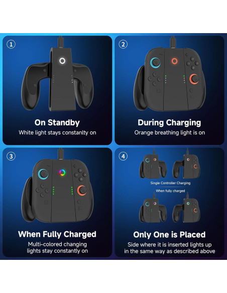 Agarre de Carga Ergonómico para Joy-Con Nintendo Switch 2