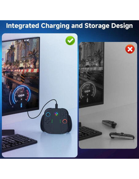 Agarre de Carga Ergonómico para Joy-Con Nintendo Switch 2