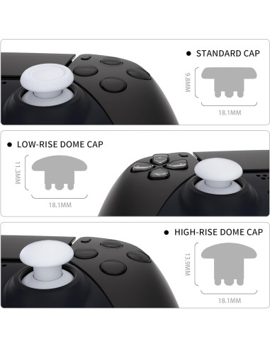 Palancas Intercambiables eXtremeRate EDGE para PS5 - Robot Blanco