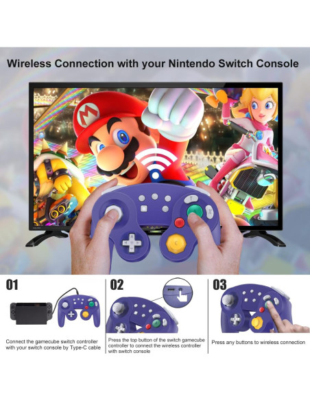 Controlador Inalámbrico HaeBorl para Nintendo Switch - 600mAh