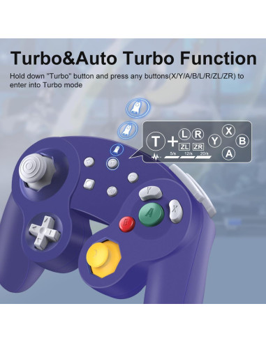 Controlador Inalámbrico HaeBorl para Nintendo Switch - 600mAh