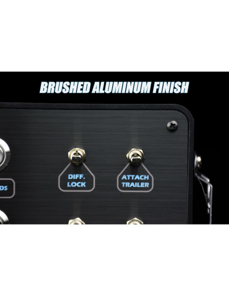 Caja de Botones Clásica II Sim-Panel ATS/ETS - Aluminio Negro