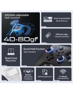 Controlador Bluetooth Machenike G3V2 para PC/Switch/iOS/Android 2