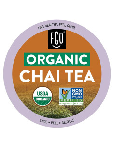 Té Negro Chai Orgánico FGO K-Cup 24 Cápsulas 60g