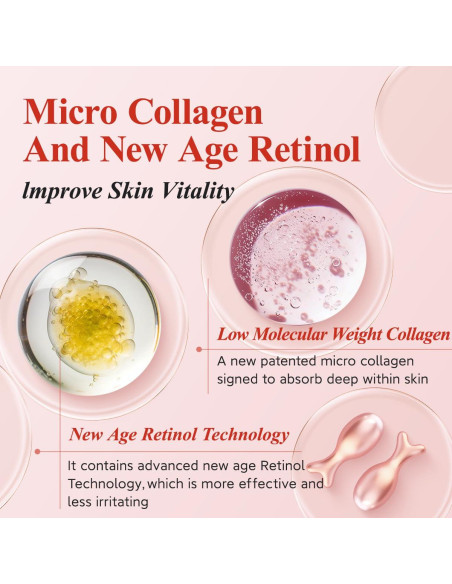 Suero Facial HKH Retinol Nocturno 48 Cápsulas Antienvejecimiento