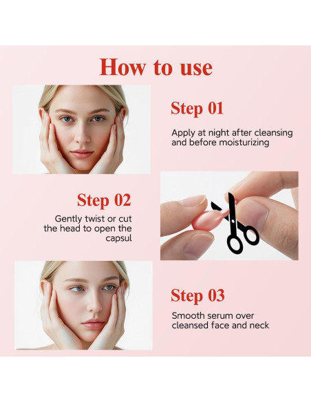 Suero Facial HKH Retinol Nocturno 48 Cápsulas Antienvejecimiento