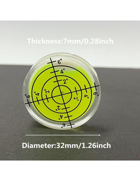 6 Niveles de Burbuja Adhesivos Doble Cara WOYISEPG 32x7mm