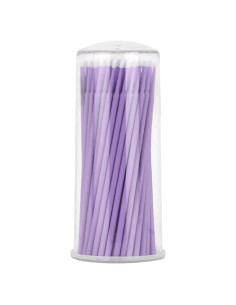 100 Pinceles de Pintura de Retocado LAINLOY 1.5mm Púrpura Claro