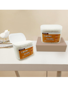 Hisopos de Algodón Doble Punta 300pcs Quanzhou 7.62cm 2