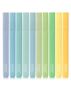 Marcadores de Biblia Vitoler 10 Paquete Colores Pastel Sin Traspaso