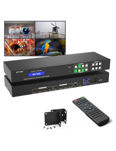 Conmutador Matriz HDMI 4x4 MT-VIKI 4K 30Hz con Audio 3.5mm