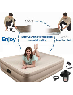 Bomba de Aire Eléctrica Yoocylii para Colchones Inflables 12V/110V 2