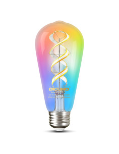 Bombilla Edison Inteligente DiCUNO ST58 WiFi 5W 500lm Cambiante Color