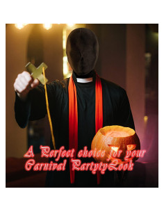 Máscara Zentai de Cara Completa Joukavor Unisex - Negro 2