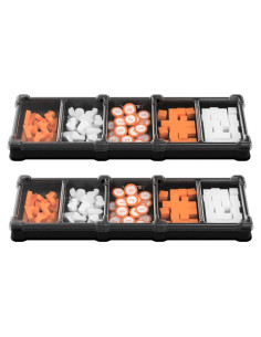 Organizador de Juegos de Mesa MEEPLE HOUSE 2 Bandejas 5 Celdas