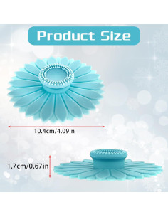 Tapas de Silicona Gjinxi 4Pcs Multicolor para Tazas y Latas 2