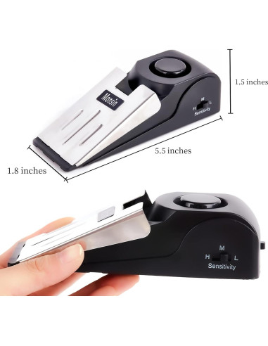 Alarma de Tope de Puerta Monsin 120DB Seguridad Viaje