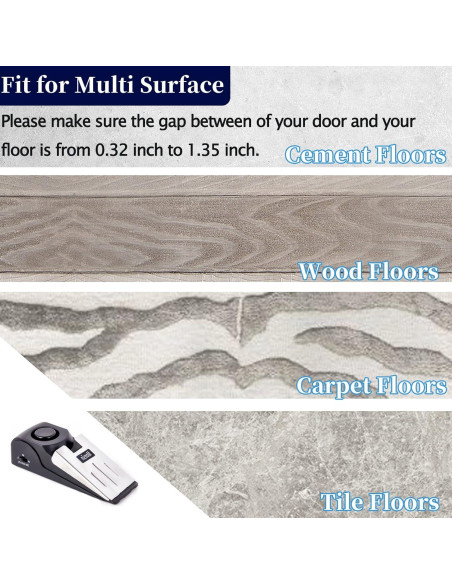 Alarma de Tope de Puerta Monsin 120DB Seguridad Viaje