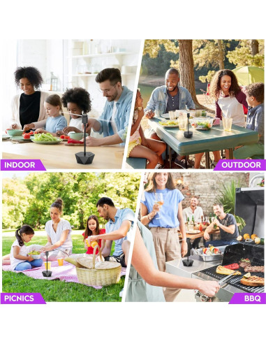 Ventilador Repelente de Moscas PIMAG - Paquete de 4 Negro