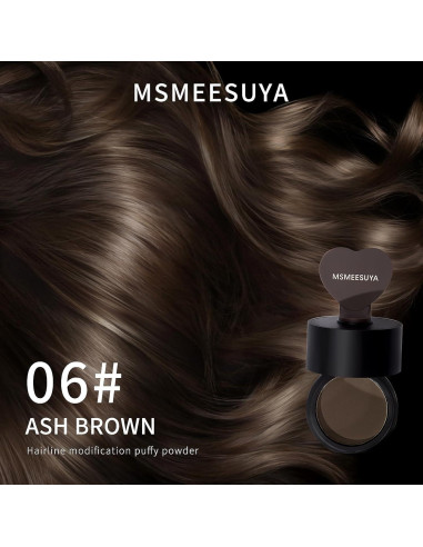 Polvo Rellenador de Cabello MSMEESUYA Marrón Ceniza 39g