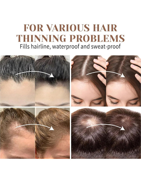 Polvo Rellenador de Cabello MSMEESUYA Marrón Ceniza 39g