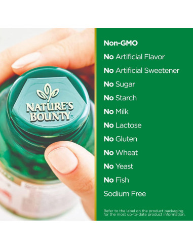 Suplemento Herbal Cardo Mariano Nature's Bounty 1000 mg 50 Cápsulas