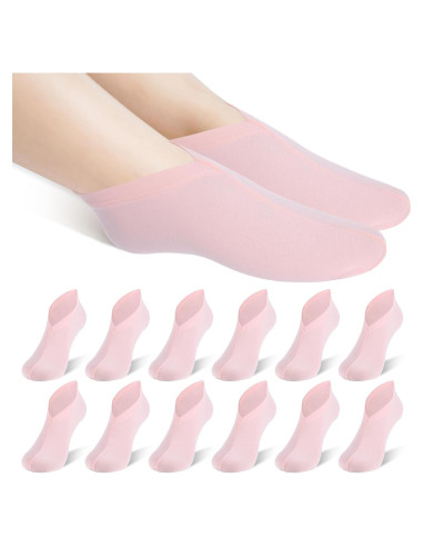 3 Pares Calcetines Hidratantes Algodón para Pies - Rosa