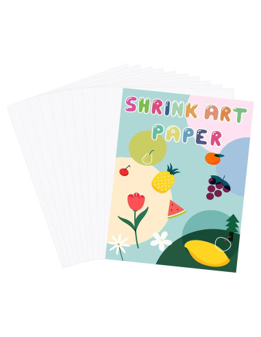 Benvo 10 Hojas de Plástico Termocontraíble A5 para Manualidades