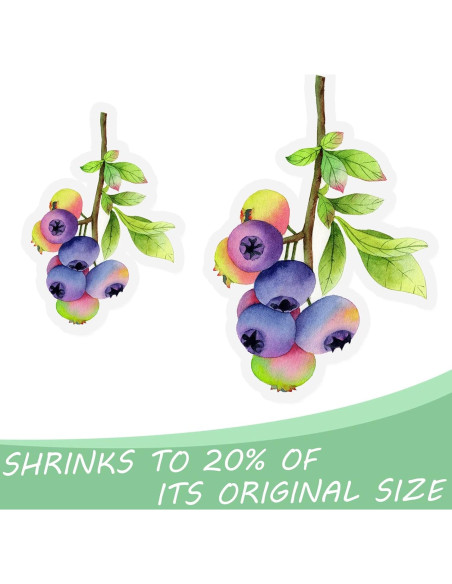 Benvo 10 Hojas de Plástico Termocontraíble A5 para Manualidades