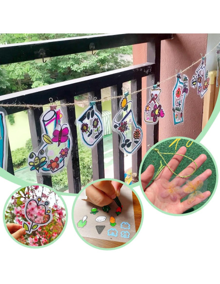 Benvo 10 Hojas de Plástico Termocontraíble A5 para Manualidades