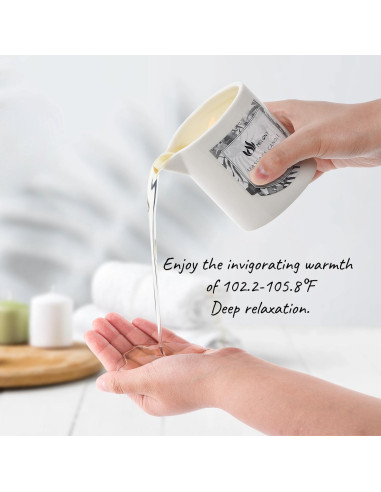 Vela de Aceite de Masaje MELONY 230 g Soja Natural Vainilla Ámbar