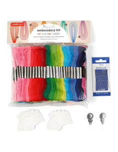 Kit de Hilo de Bordado Incraftables 100 Colores con Agujas