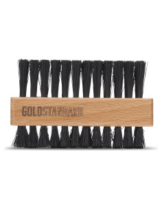 Cepillo Limpiador de Zapatos Doble Cara Gold Standard - 10x6.3 cm